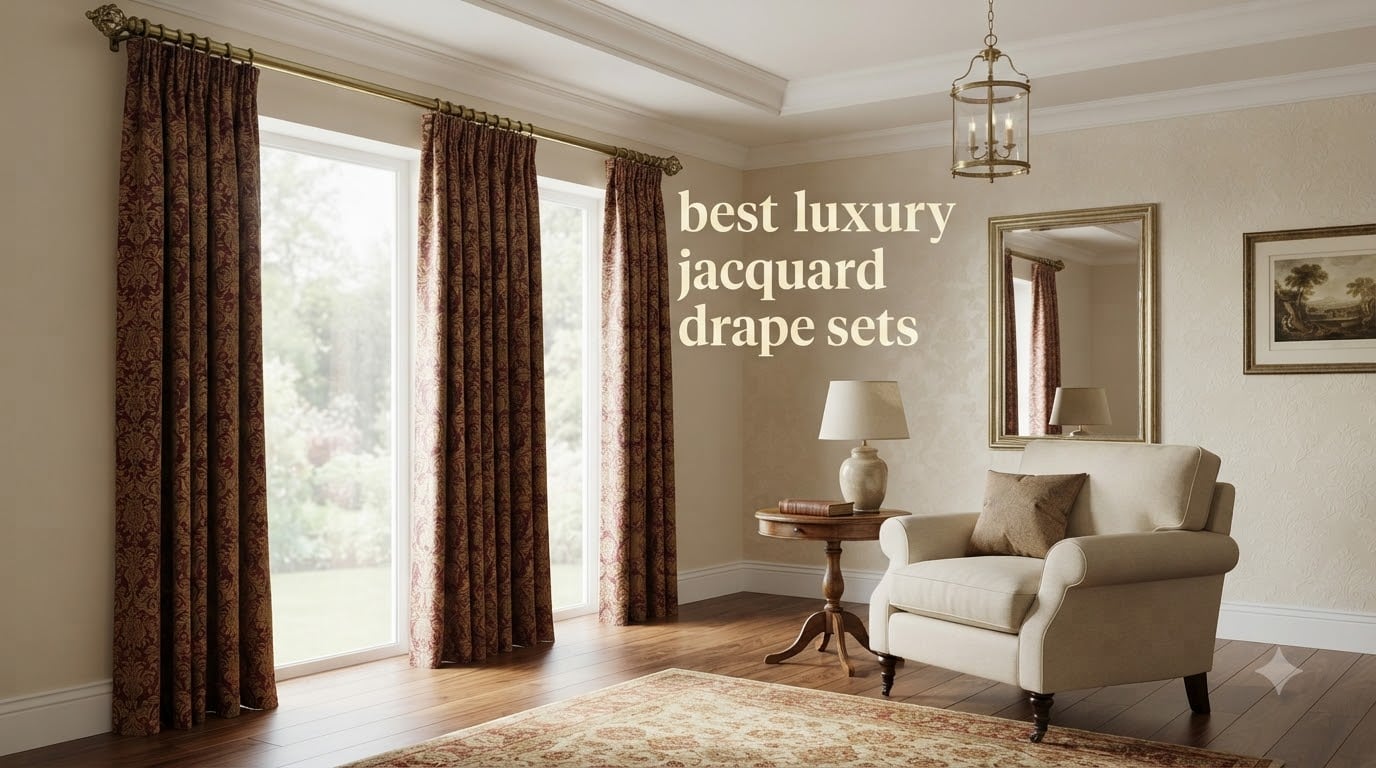 best luxury jacquard drape sets