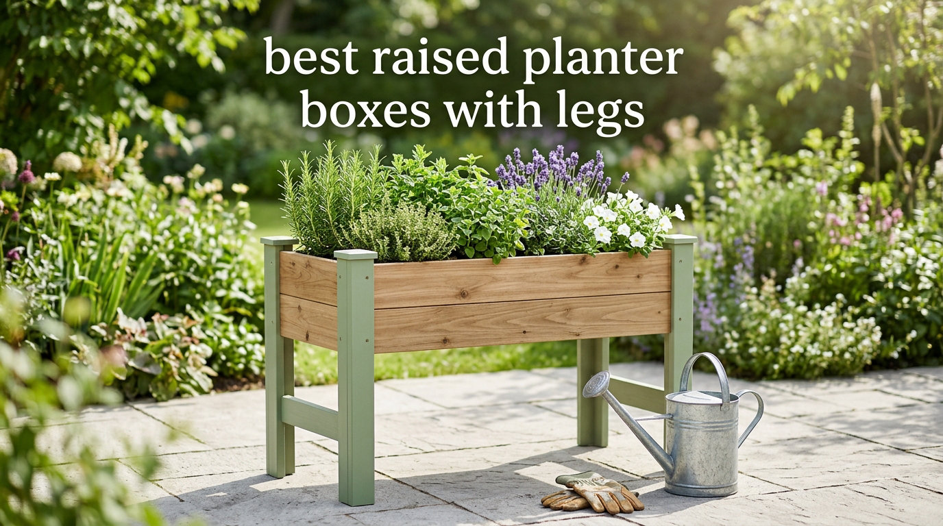best raised planter boxes with legs