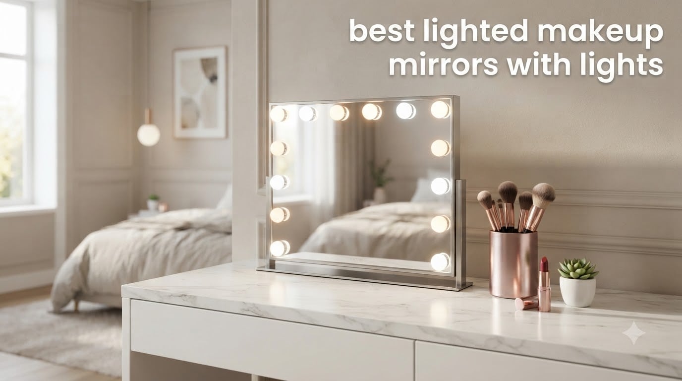 best lighted makeup mirrors with lights