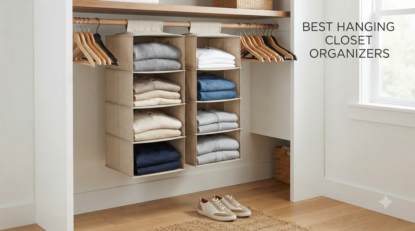 best hanging closet organizers