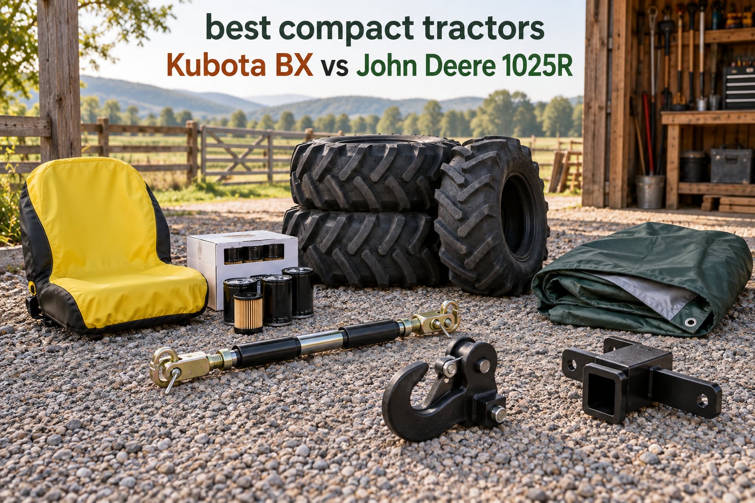 best compact tractors Kubota BX vs John Deere 1025R