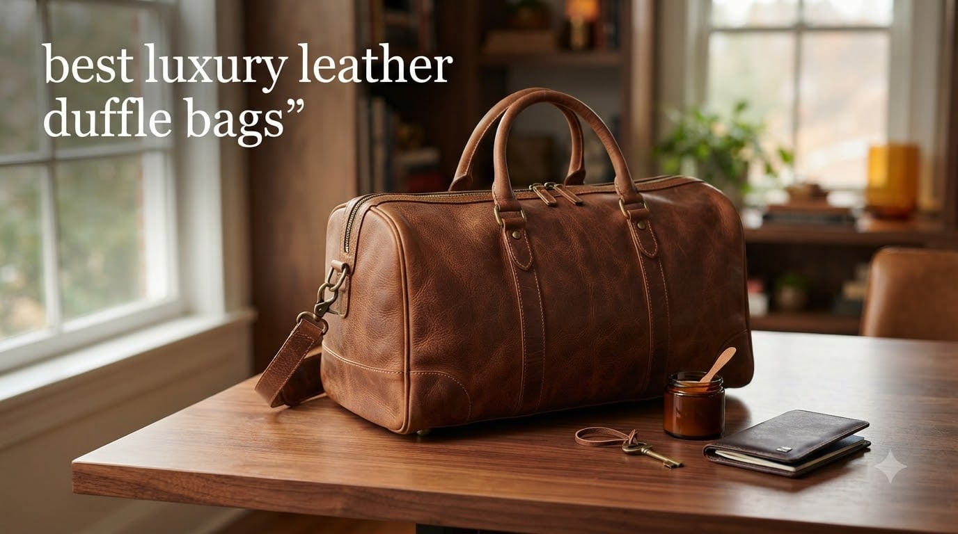 best luxury leather duffle bags