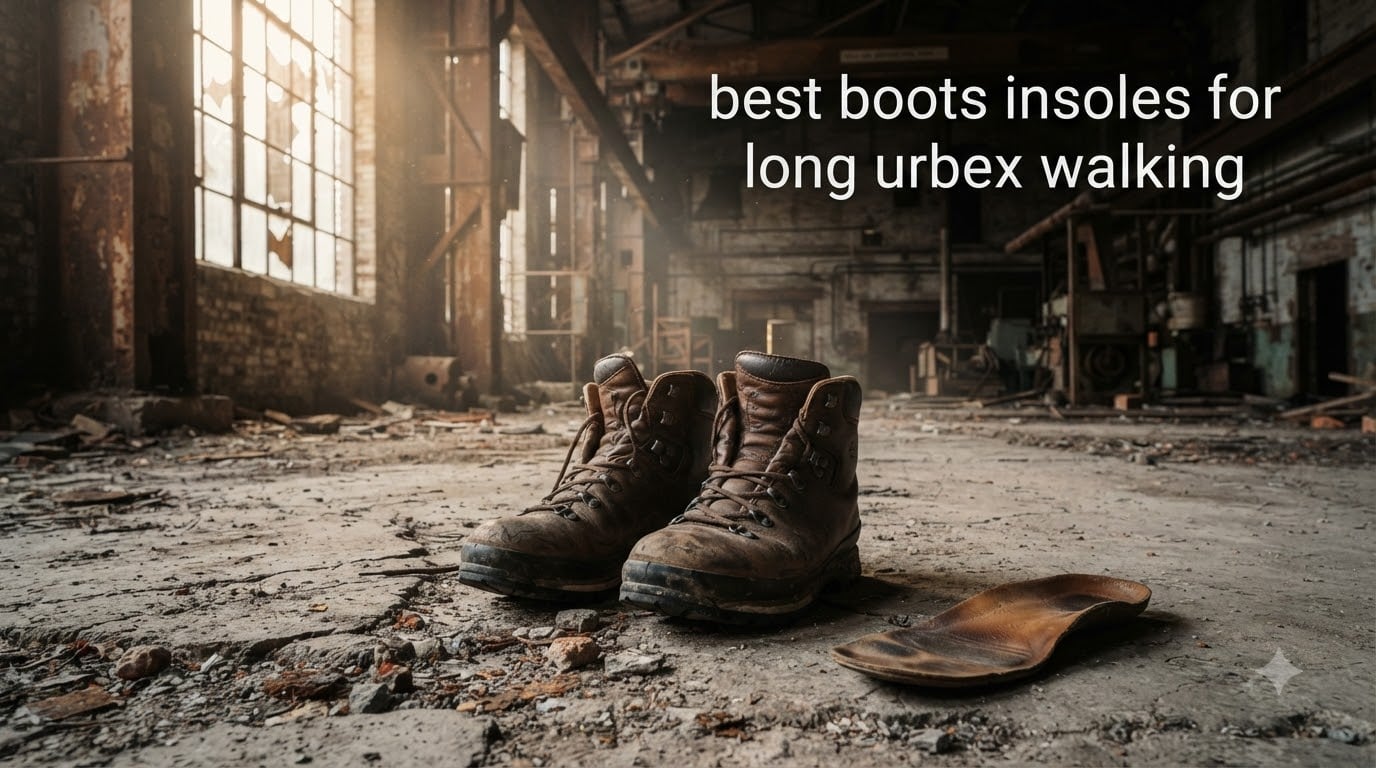 best boots insoles for long urbex walking
