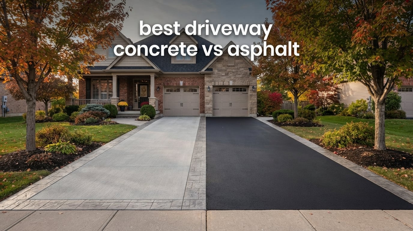 best driveway concrete vs asphalt