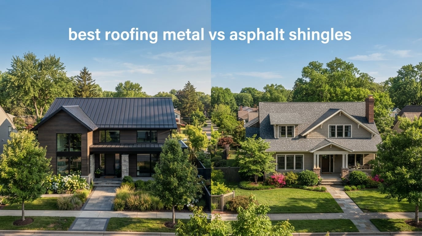 best roofing metal vs asphalt shingles
