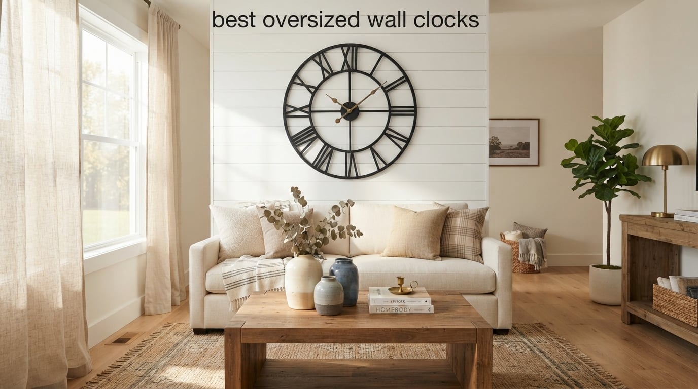 best oversized wall clocks