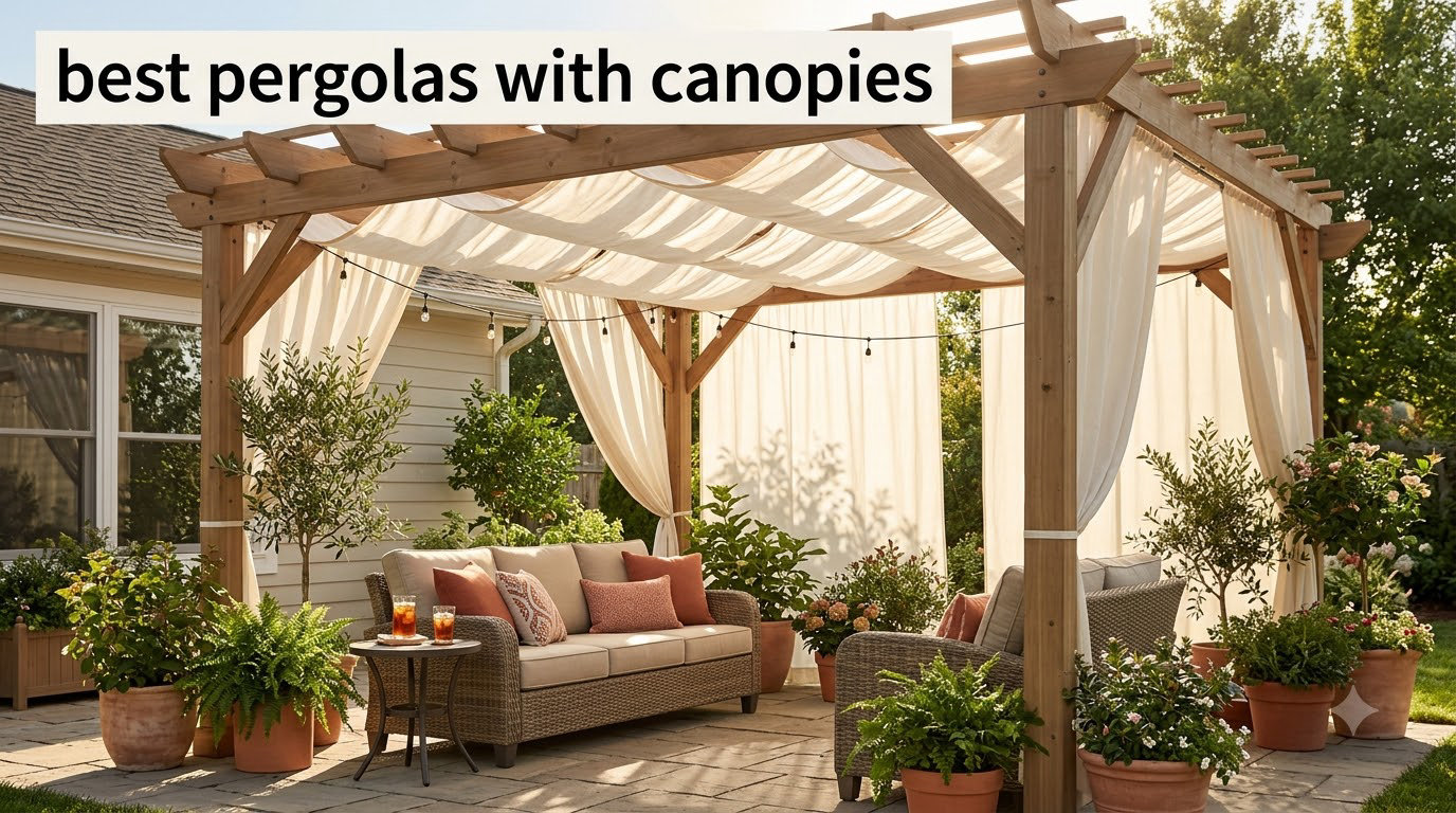 best pergolas with canopies