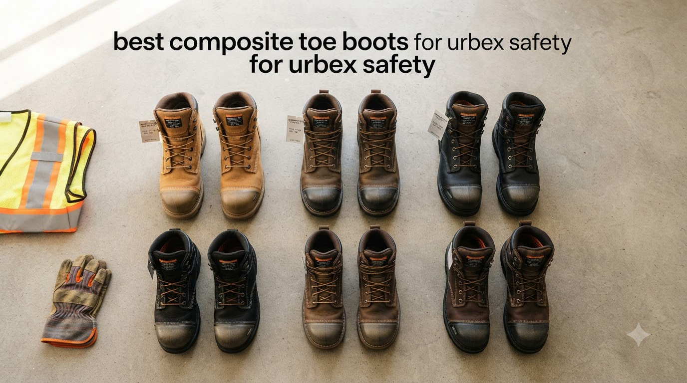 best composite toe boots for urbex safety