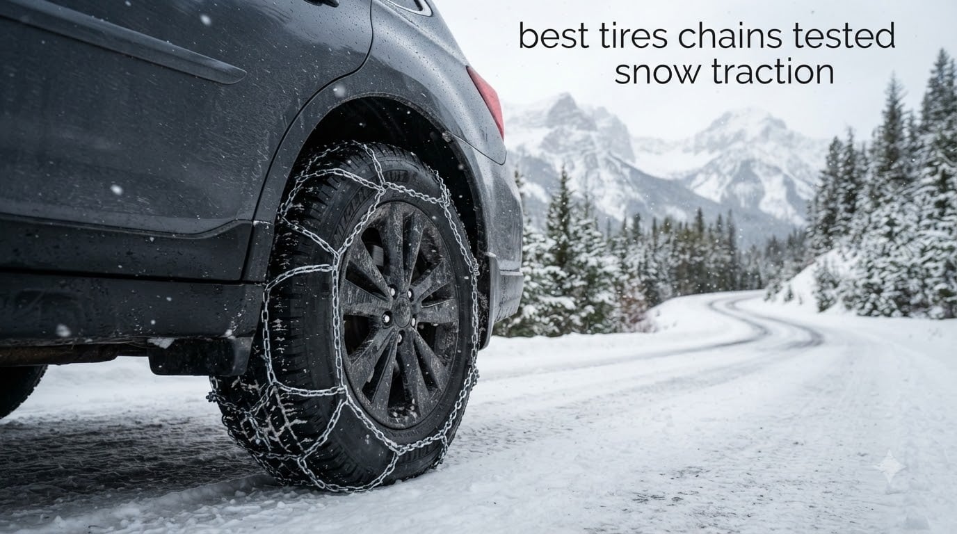 best tires chains tested snow traction