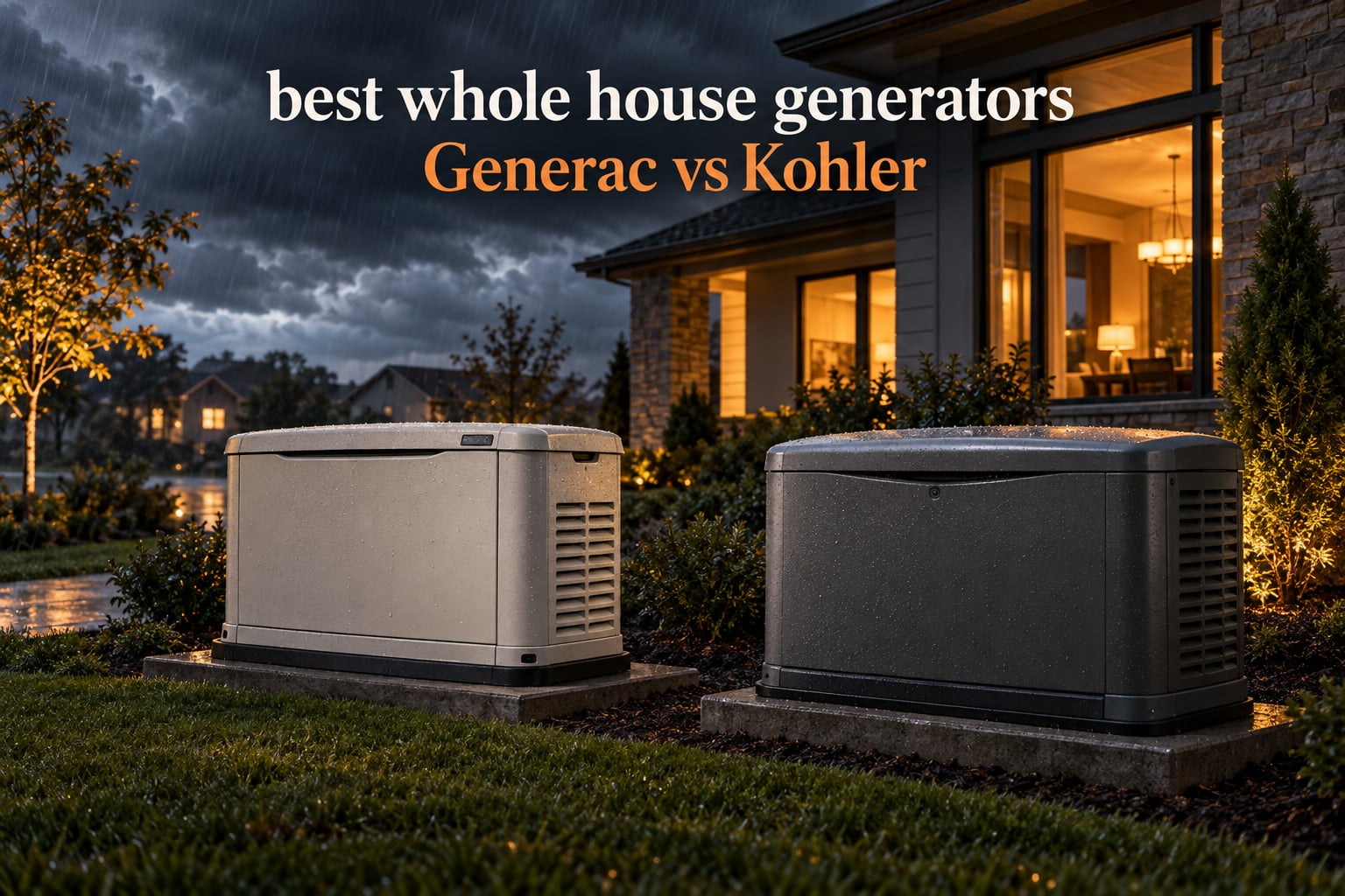 best whole house generators Generac vs Kohler