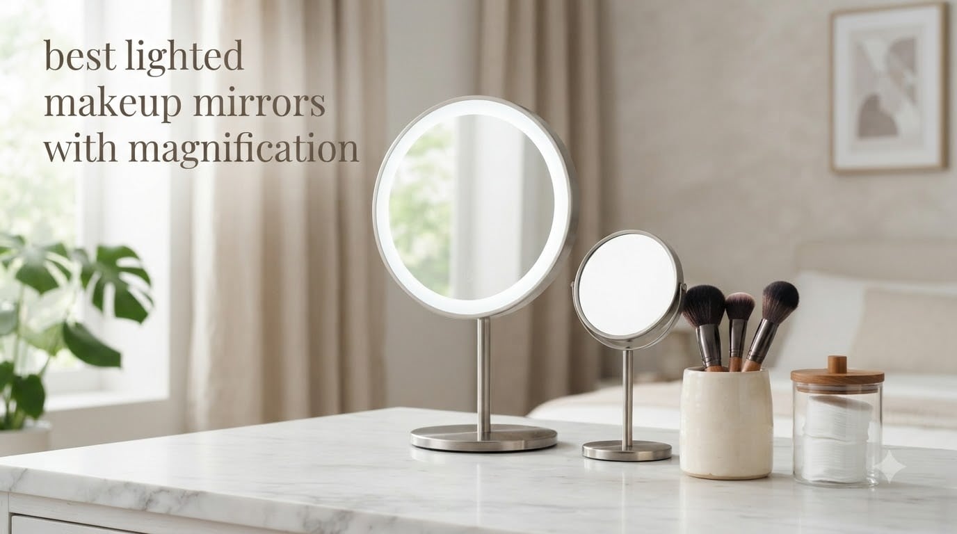 best lighted makeup mirrors with magnification