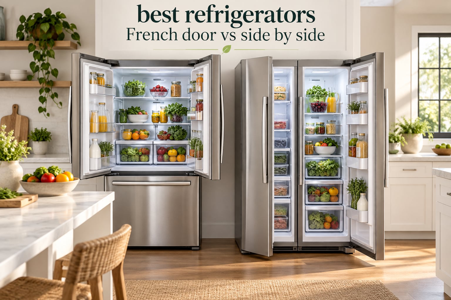 best refrigerators French door vs side by side