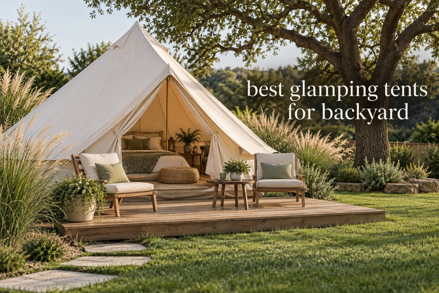 best glamping tents for backyard