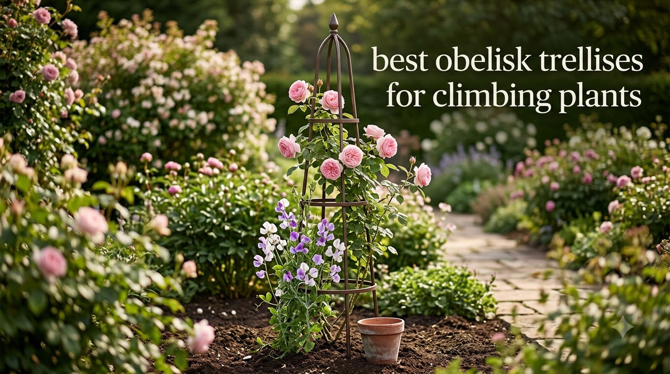 best obelisk trellises for climbing plants