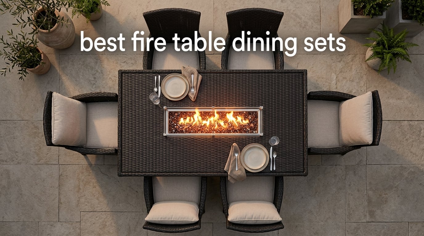 best fire table dining sets