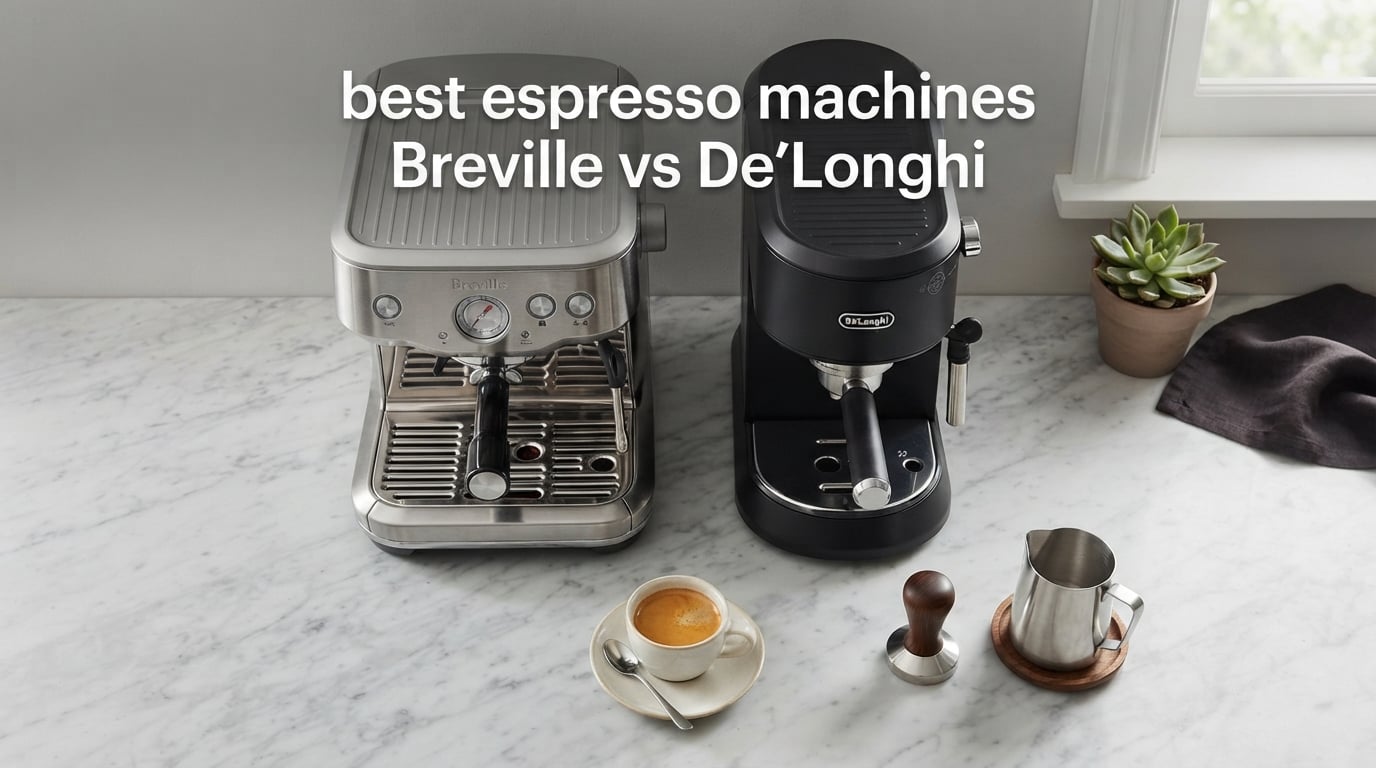 best espresso machines Breville vs De'Longhi