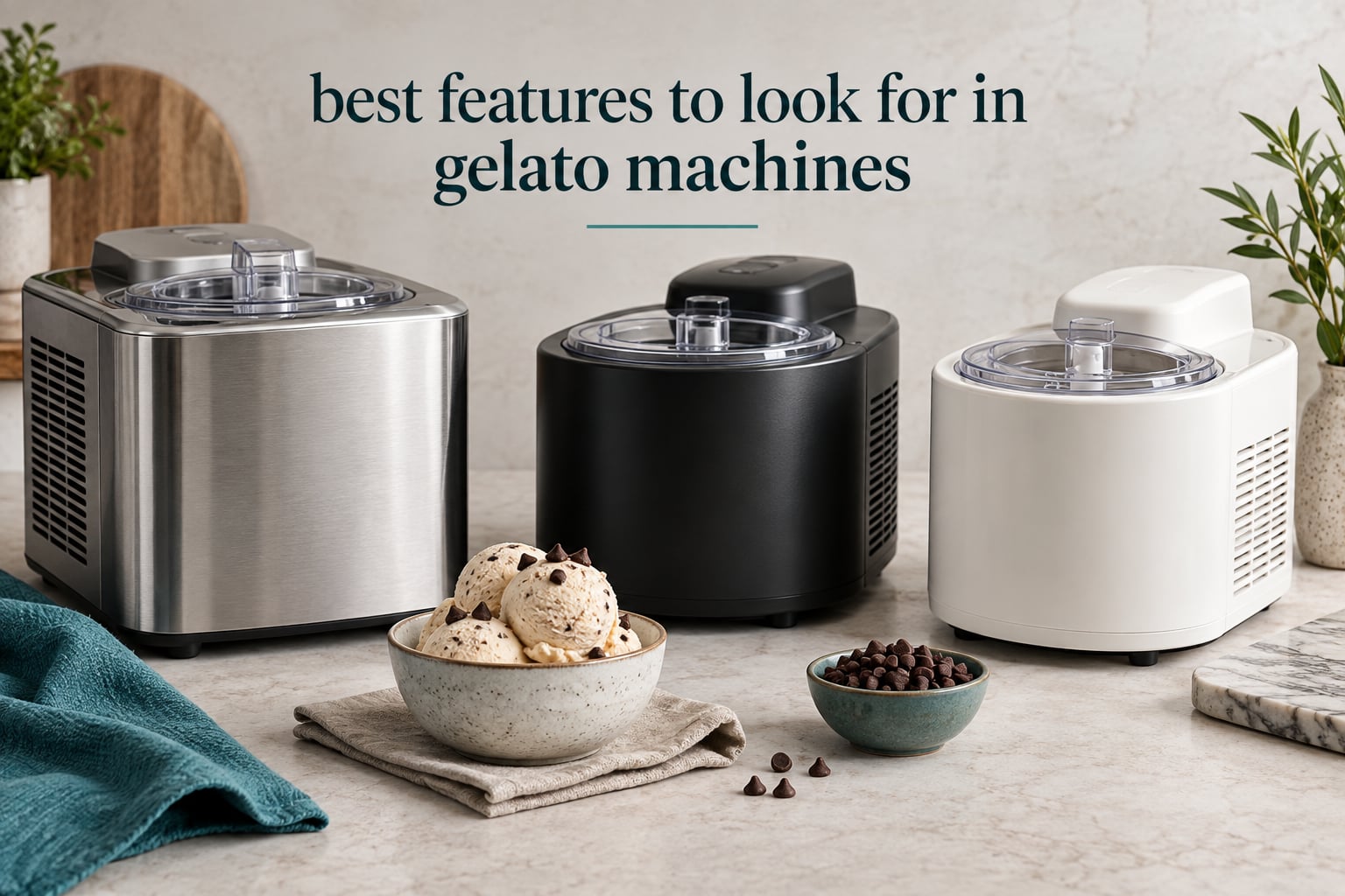best features to look for in gelato machines