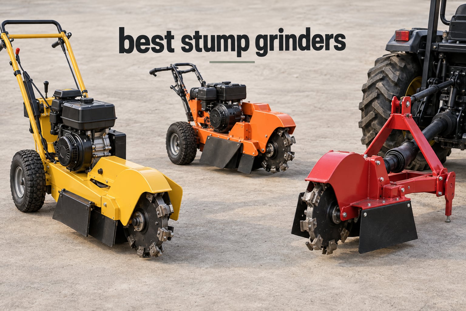 best stump grinders