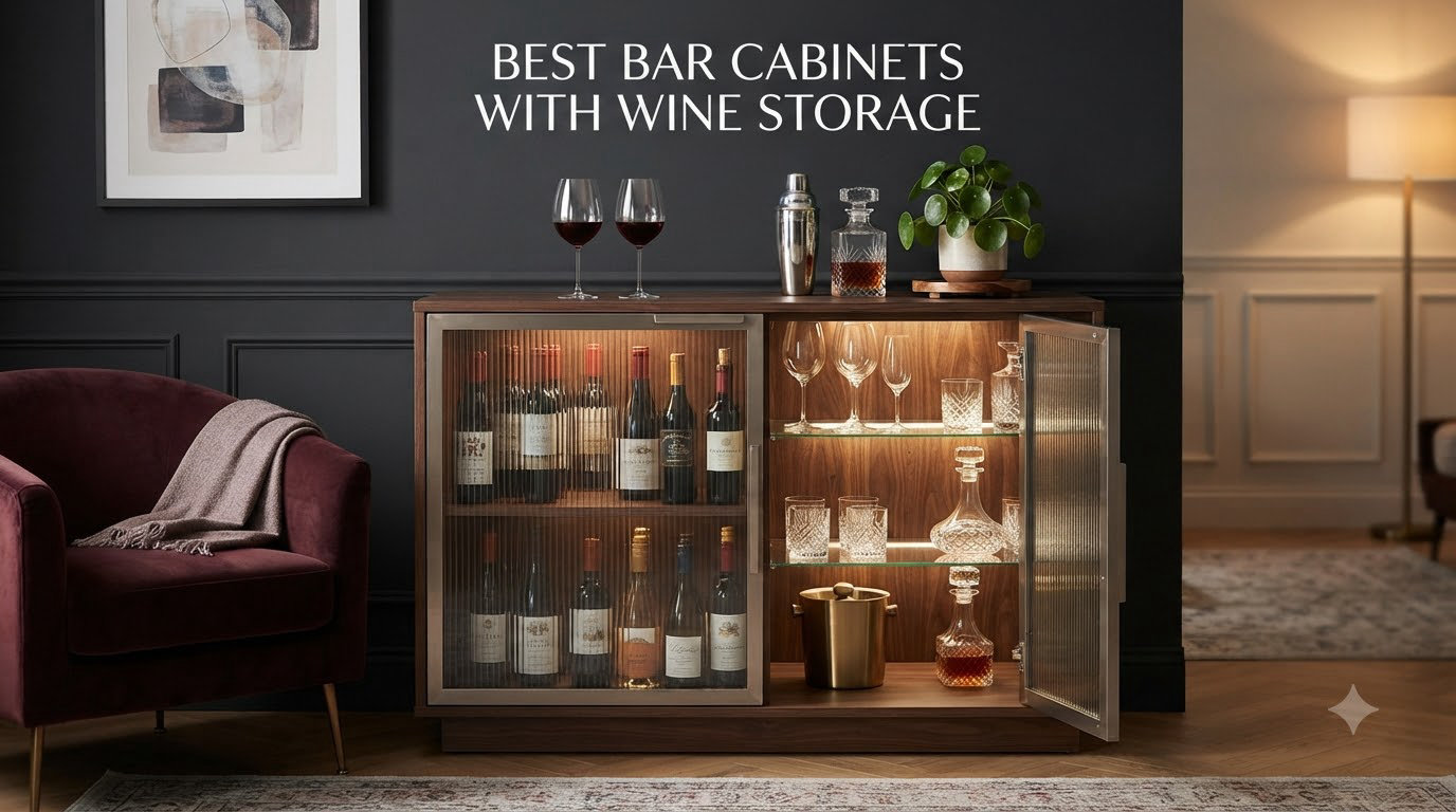 best bar cabinets with wine storage