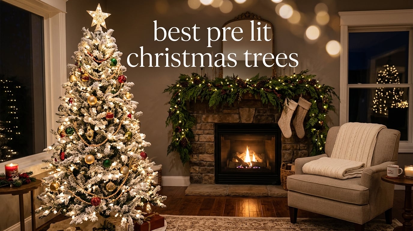 best pre lit christmas trees