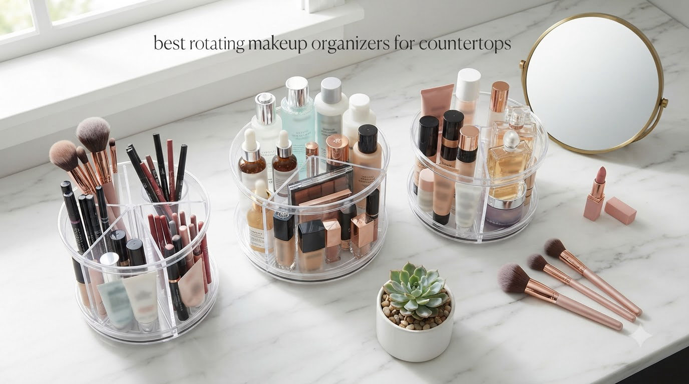 best rotating makeup organizers for countertops