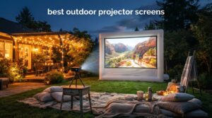 best outdoor projector screens