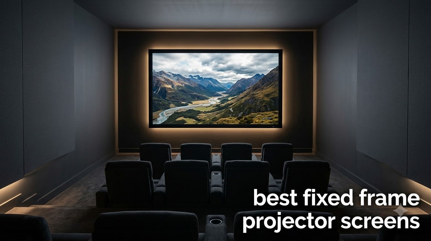 best fixed frame projector screens