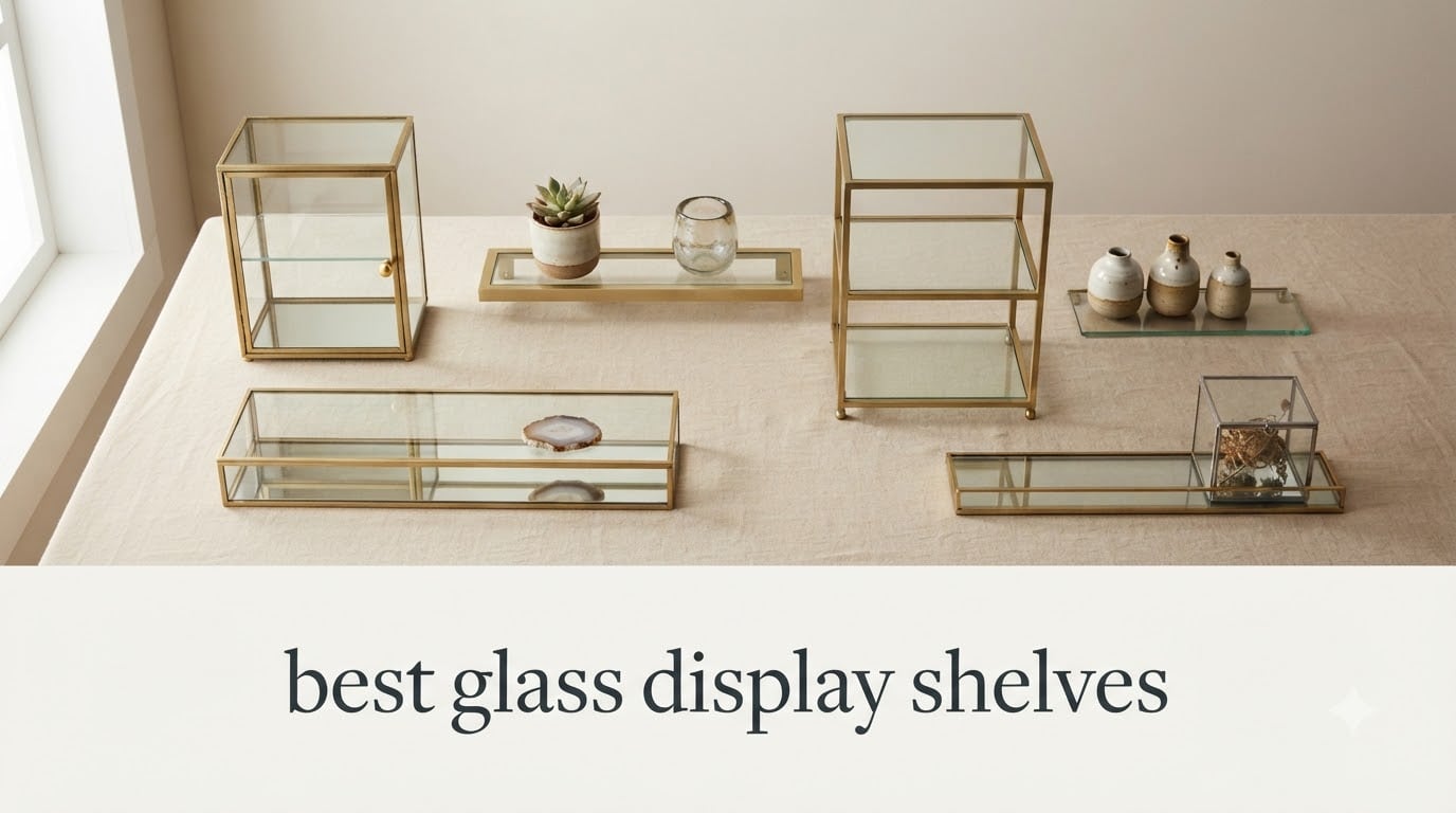 best glass display shelves