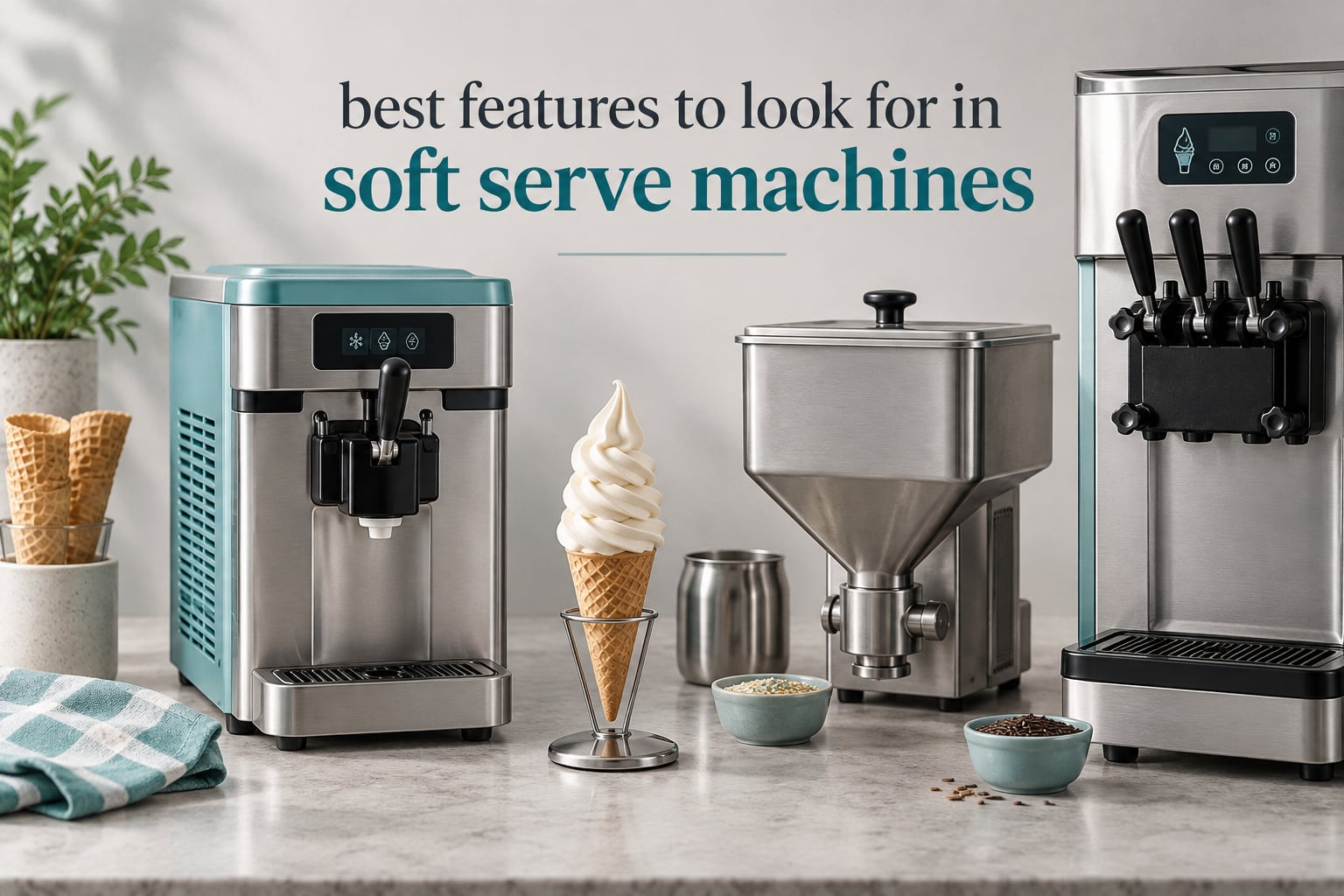best features to look for in soft serve machines