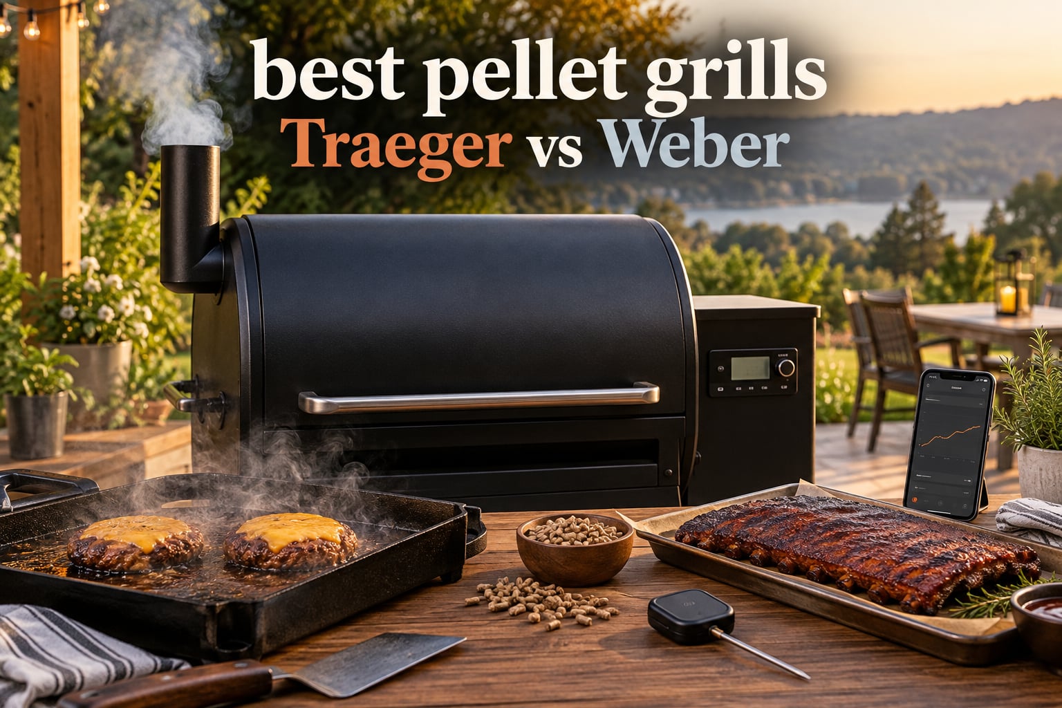 best pellet grills Traeger vs Weber