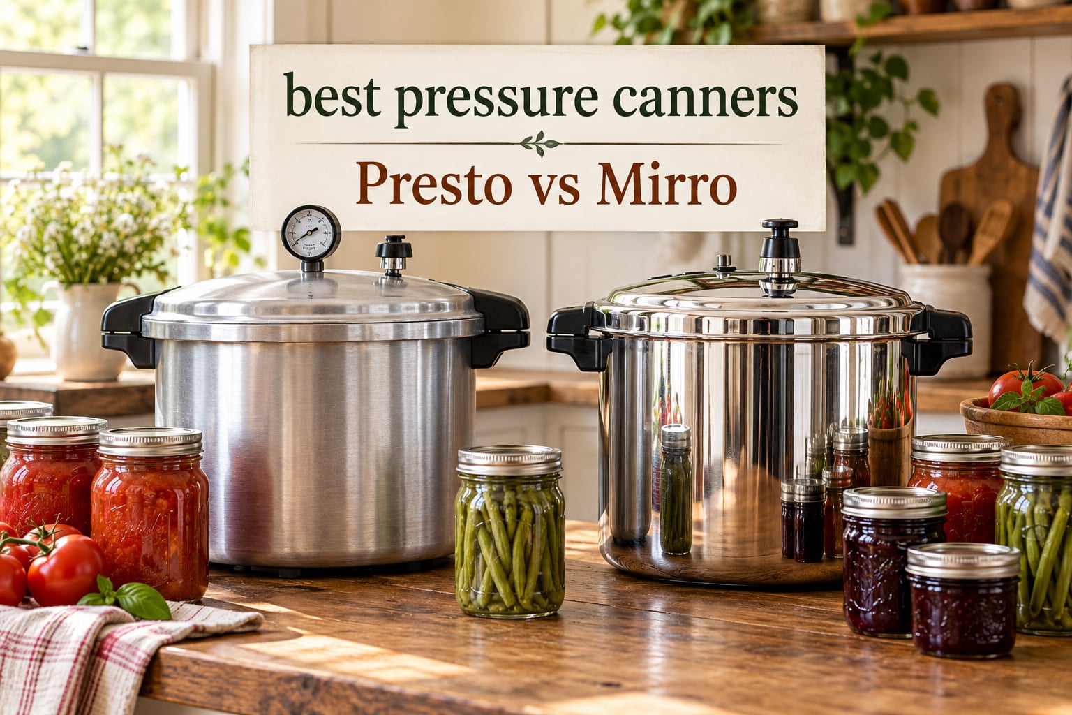 best pressure canners Presto vs Mirro