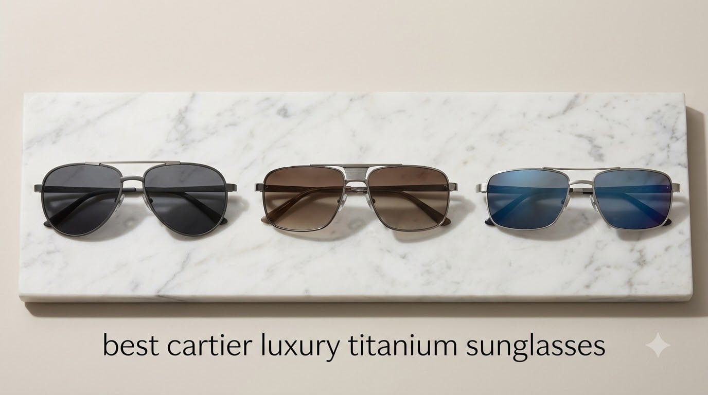 best cartier luxury titanium sunglasses