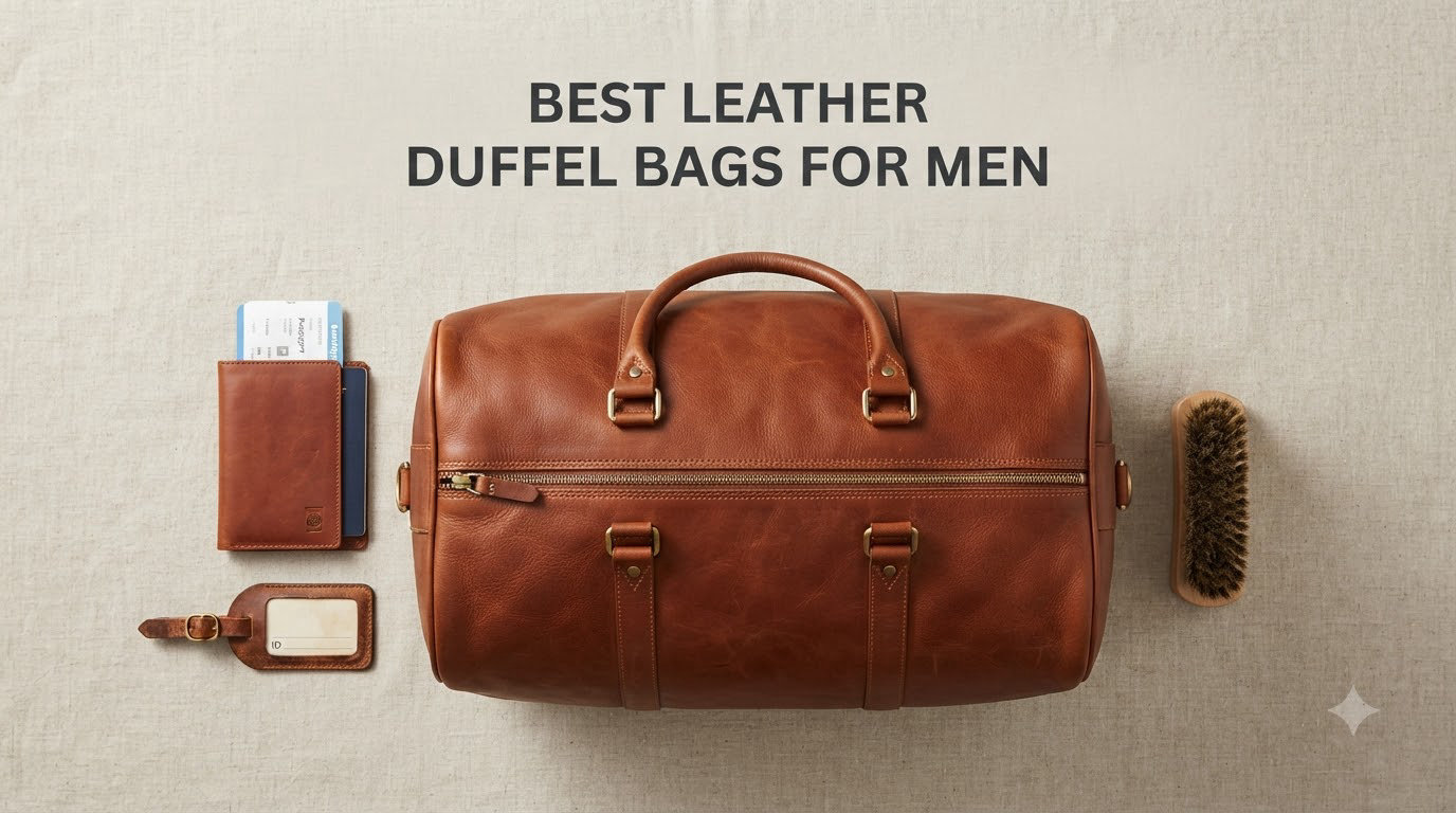 best leather duffel bags for men