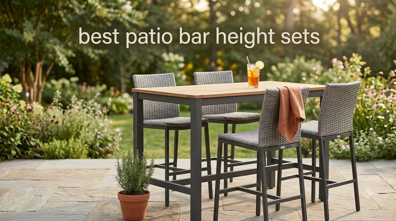 best patio bar height sets