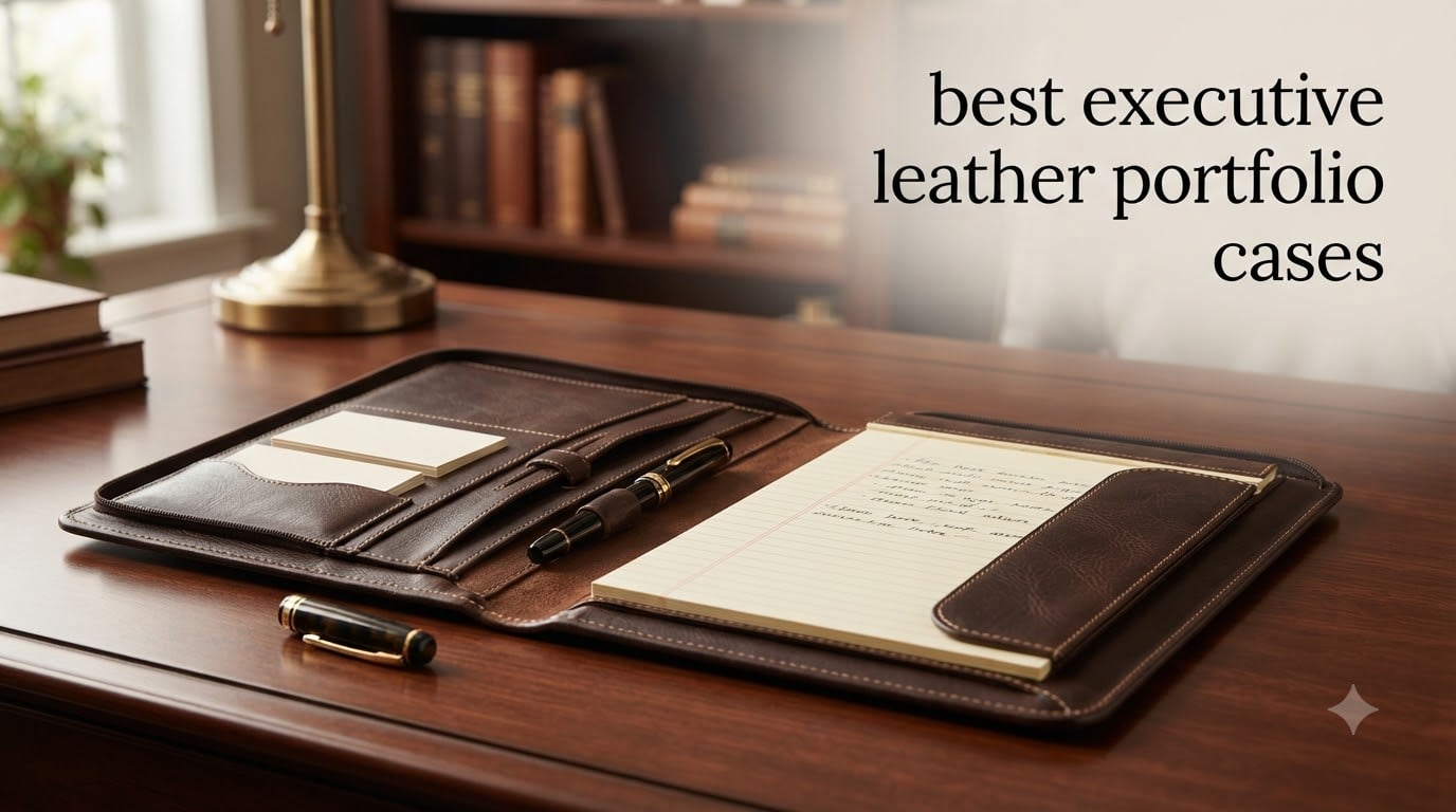 best executive leather portfolio cases