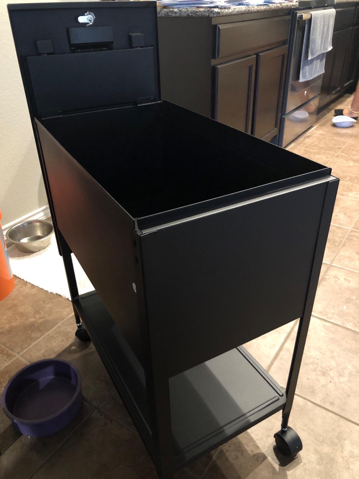 Lorell Standard Lock Mobile File Black 28.35