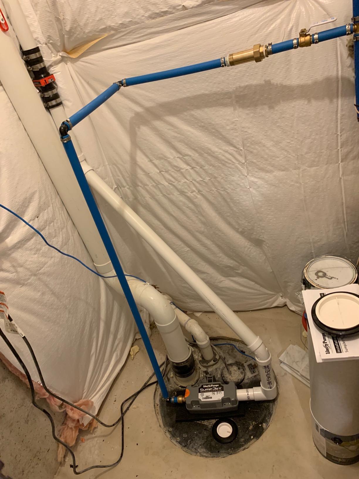 SumpJet® Water Powered Backup Emergency Sump Pump customer photo 1