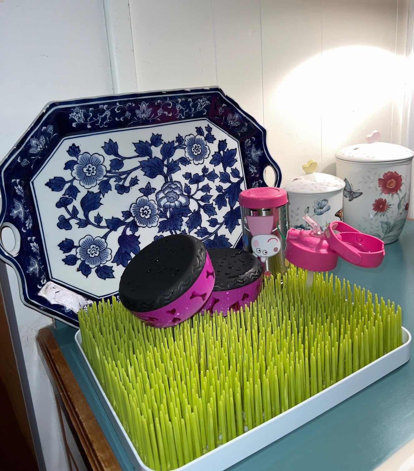 Boon Lawn Countertop Baby Bottle Drying Rack - Spring Green - 13.5x11x2.5 customer photo 1