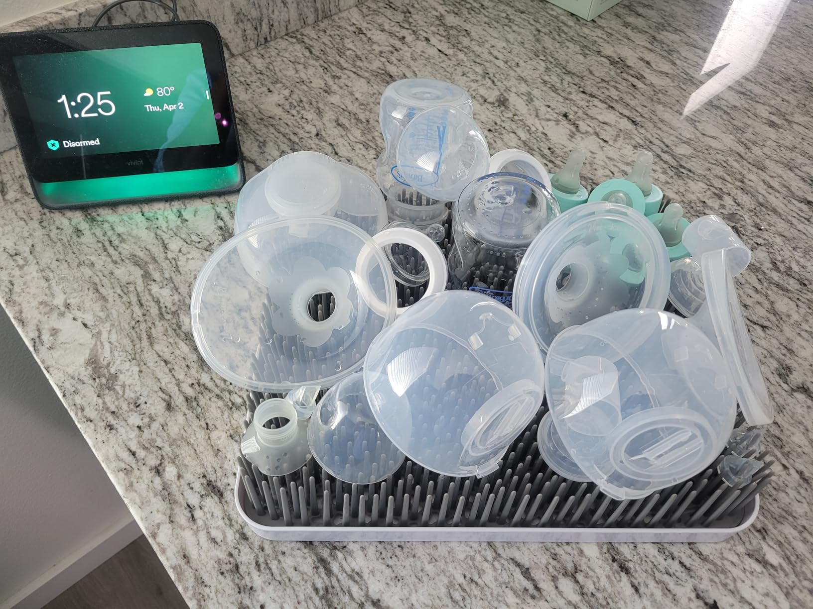 Boon Lawn Countertop Baby Bottle Drying Rack - Spring Green - 13.5x11x2.5 customer photo 2