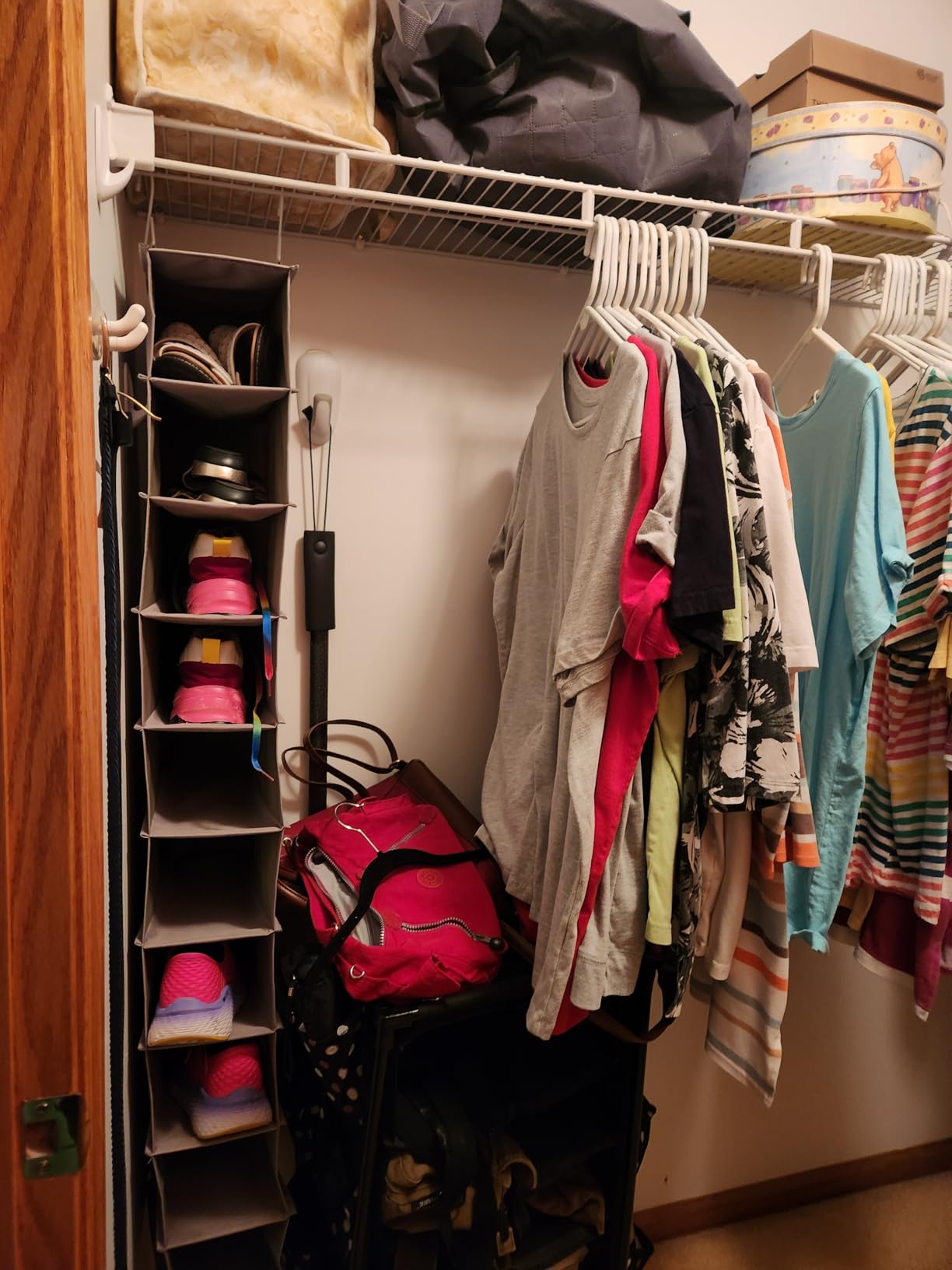 Rubbermaid Configurations Custom Closet Kit 3-6 Ft. Adjustable Metal Wire Shelving White Finish Expandable Organization System Hardware Included for Home Closet/Pantry/Laundry/Mudroom customer photo 2