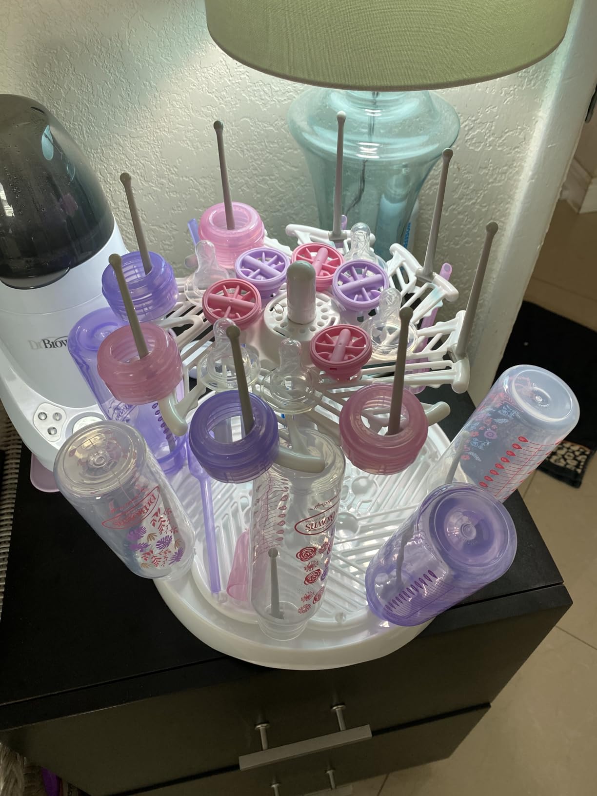 Munchkin High Capacity Baby Bottle Drying Rack, White customer photo 1