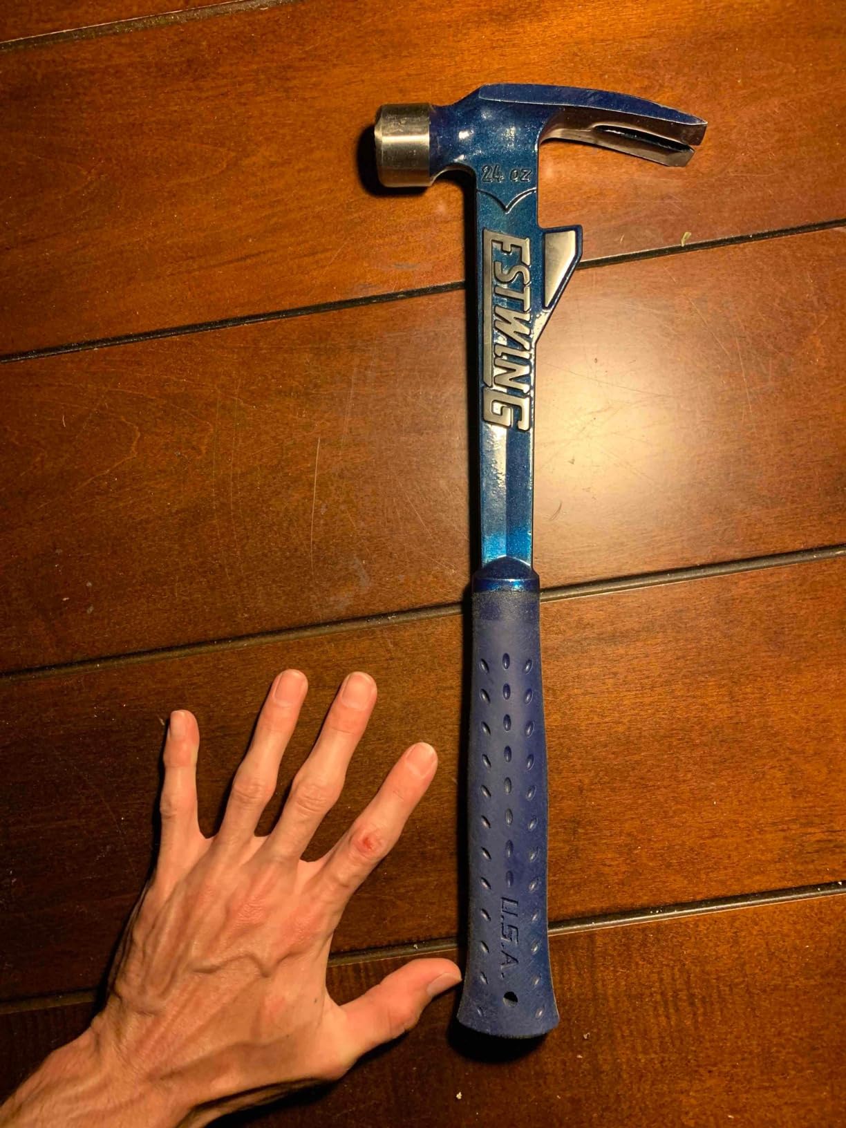 ESTWING Hammertooth Hammer, 24oz Milled Face, Board Straightener, E6-24TM customer photo 2