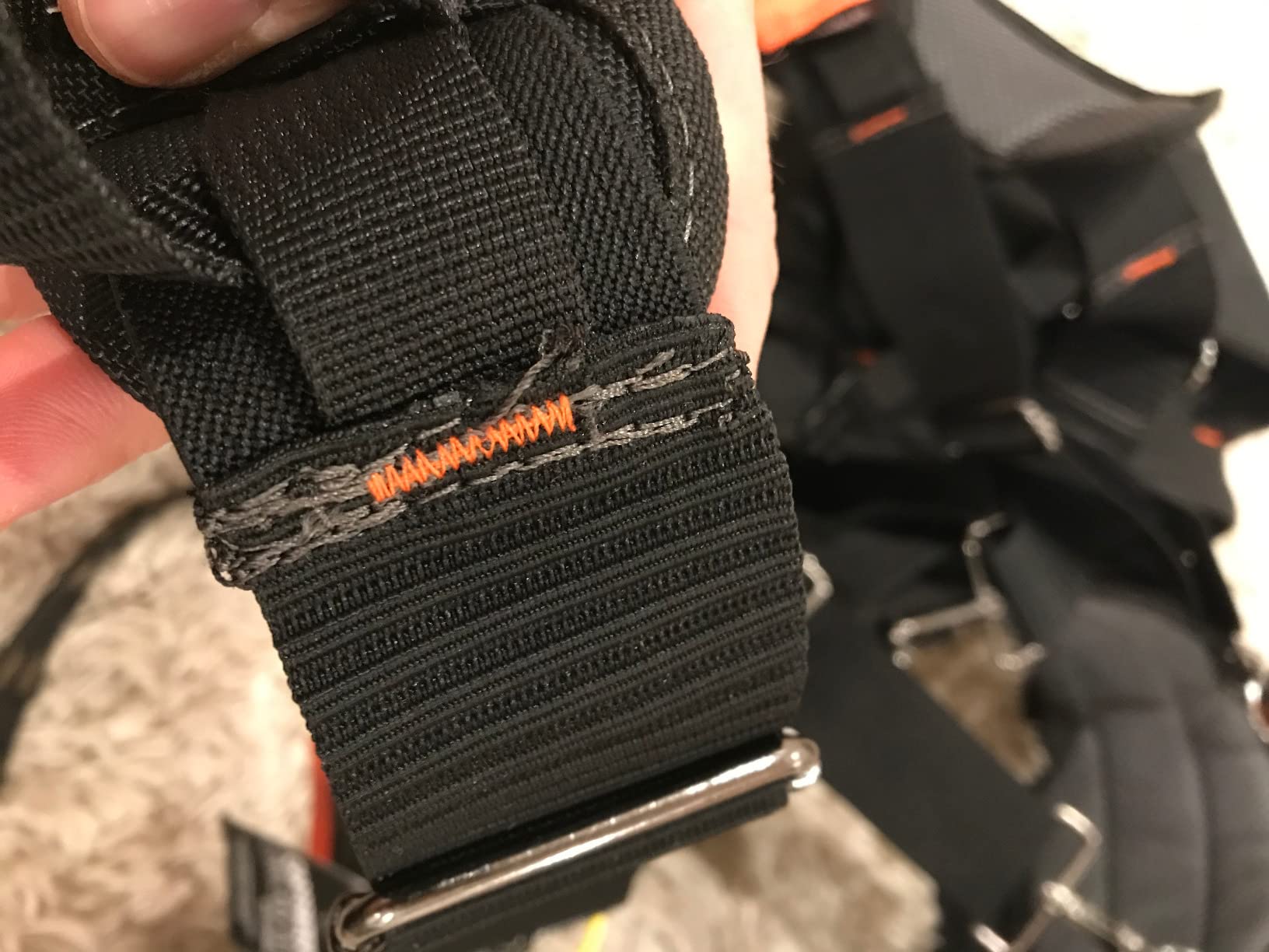 Dead On Tools - 1680 Denier Poly Carpenter’s Tool Belt with Suspenders (HDP400945) , Black customer photo 2