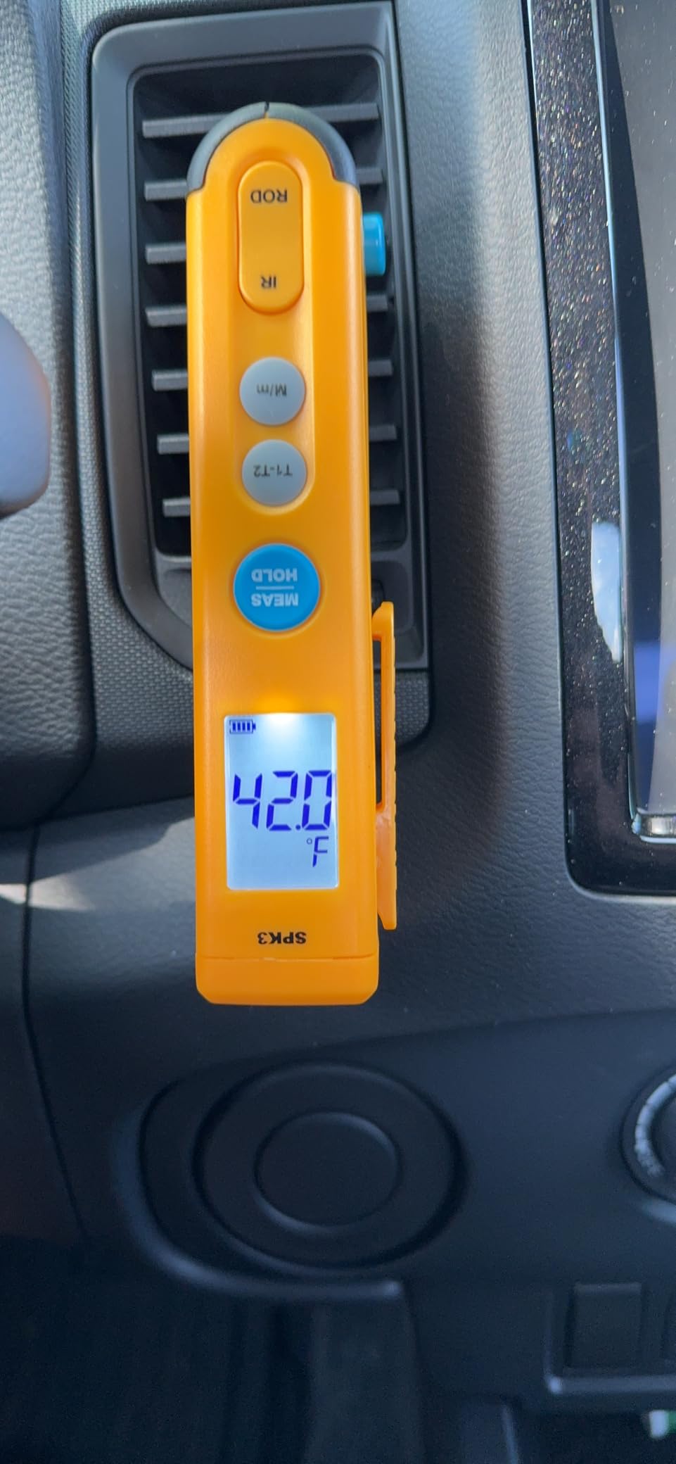 Fieldpiece SPK3 Pocket Thermometer – Compact Type K Infrared Capable Digital Temperature Meter - Folding Probe - Maximum Reach - Backlit Display for HVACR customer photo 1