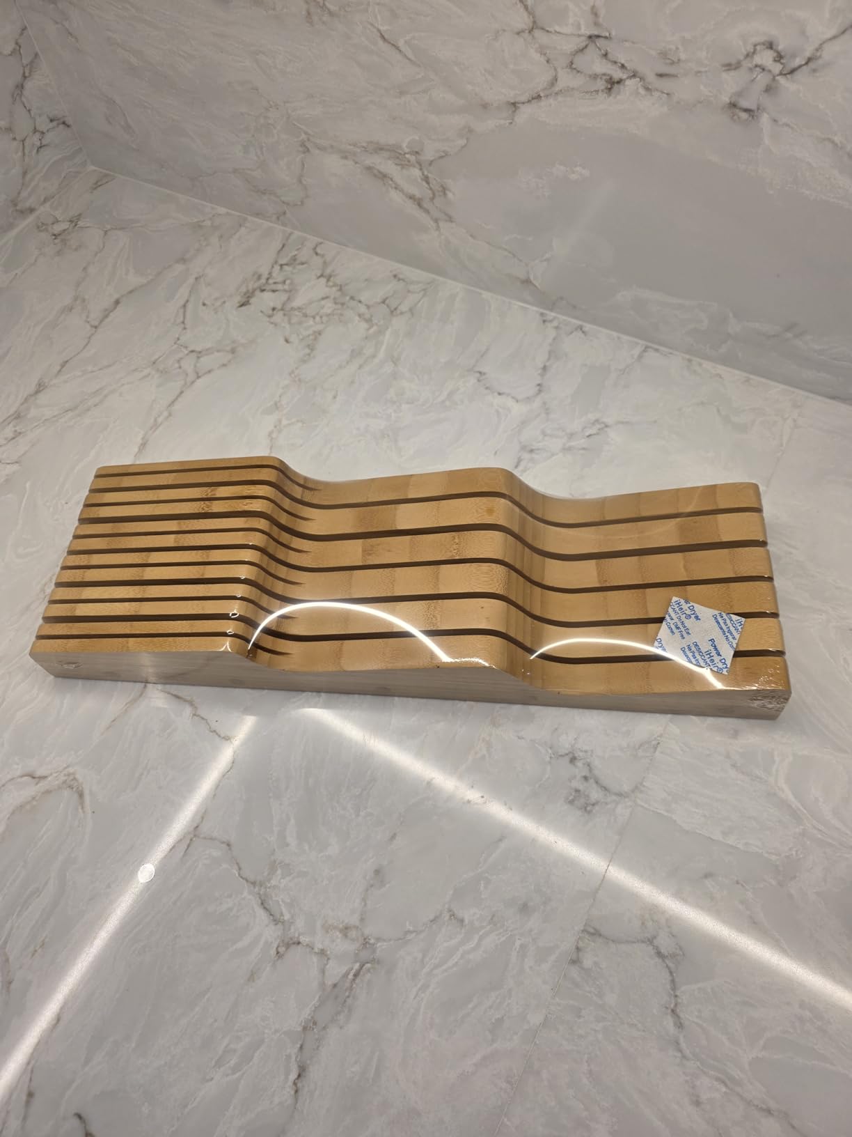Bellemain 100% Pure Bamboo Knife Drawer Organizer, Knife Block - 16 Slots customer photo 2