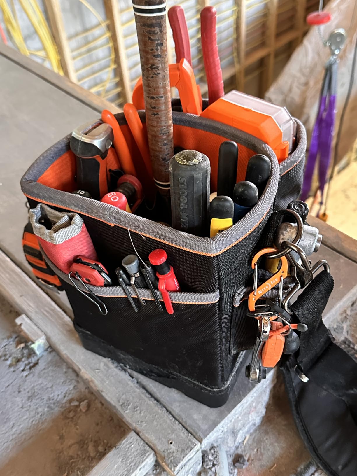 Klein Tools 55419SP-14 Tool Bag with Shoulder Strap Has 14 Pockets for Tool Storage, Can Fit Long Screwdrivers customer photo 2