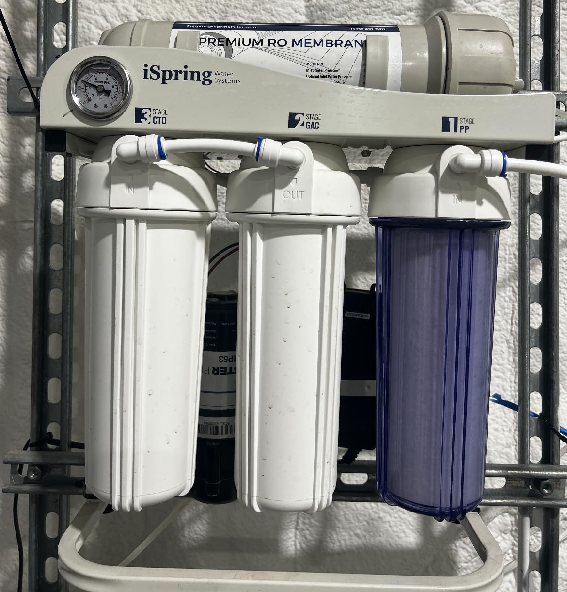 iSpring RCS5T Commercial Tankless Reverse Osmosis RO Water Filter System with 1.5:1 Pure to Drain Ratio, Pressure Gauge customer photo 1