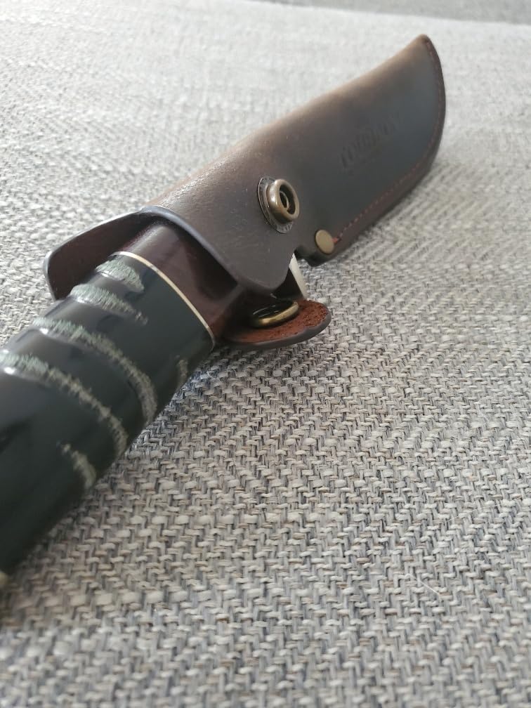 TOURBON Leather Fixed Blade Knife Sheath Fits Blades Up to 4-inch customer photo 2