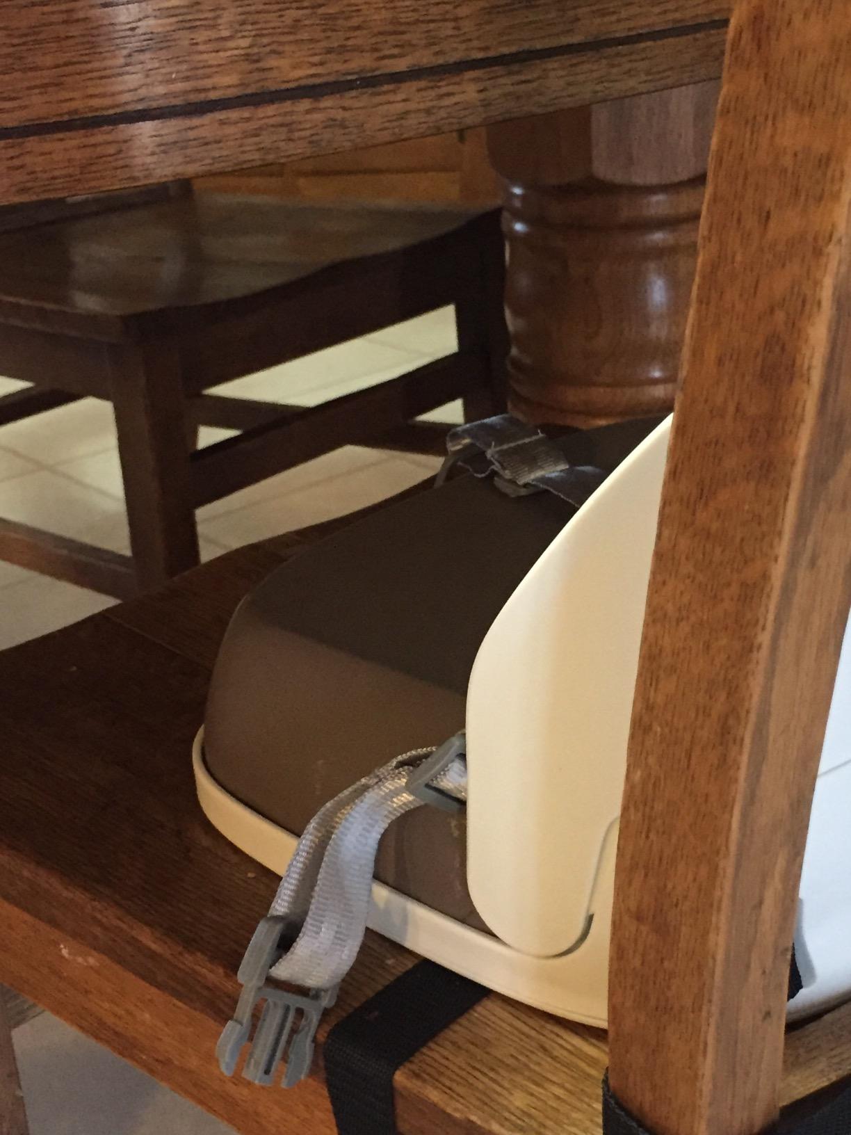 OXO Tot Perch Toddler Booster Seat for Kitchen Chair with Straps, Gray customer photo 1