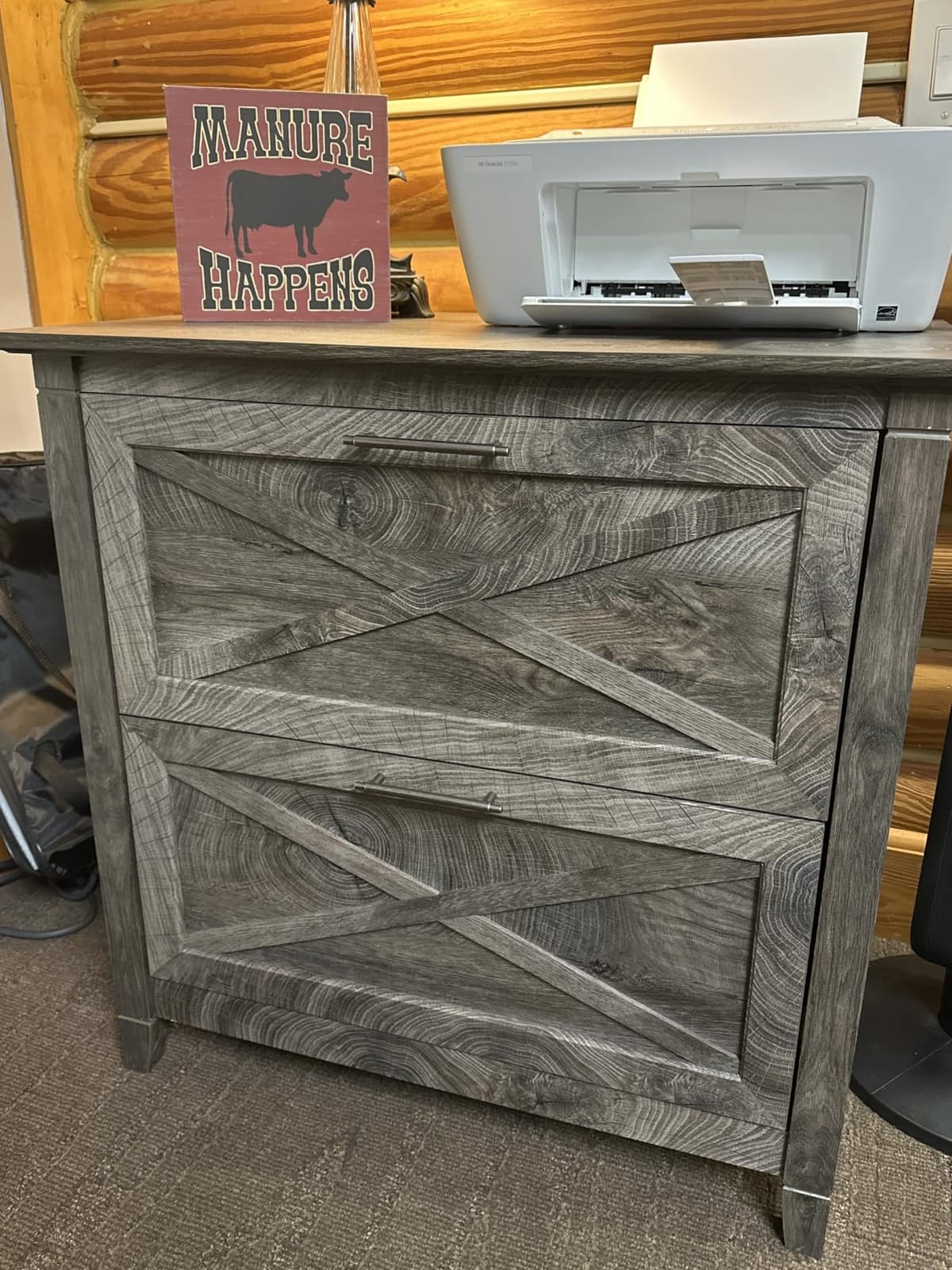 Bush Home Key West 2 Drawer Lateral File Cabinet in Washed Gray, Document Storage for Home Office, Accent Chest with Drawers customer photo 2